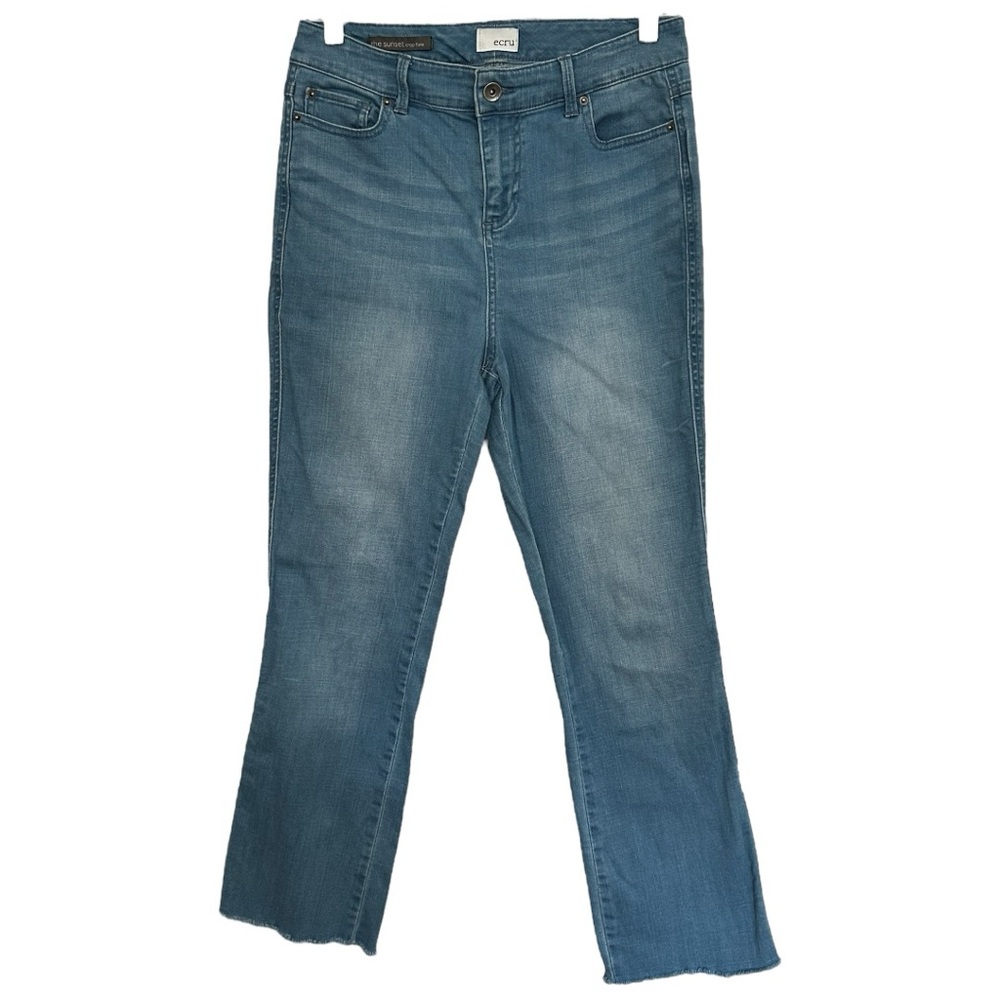 Ecru Women’s‎ The Sunset Crop Flare High Waist Denim Jeans Sz 27